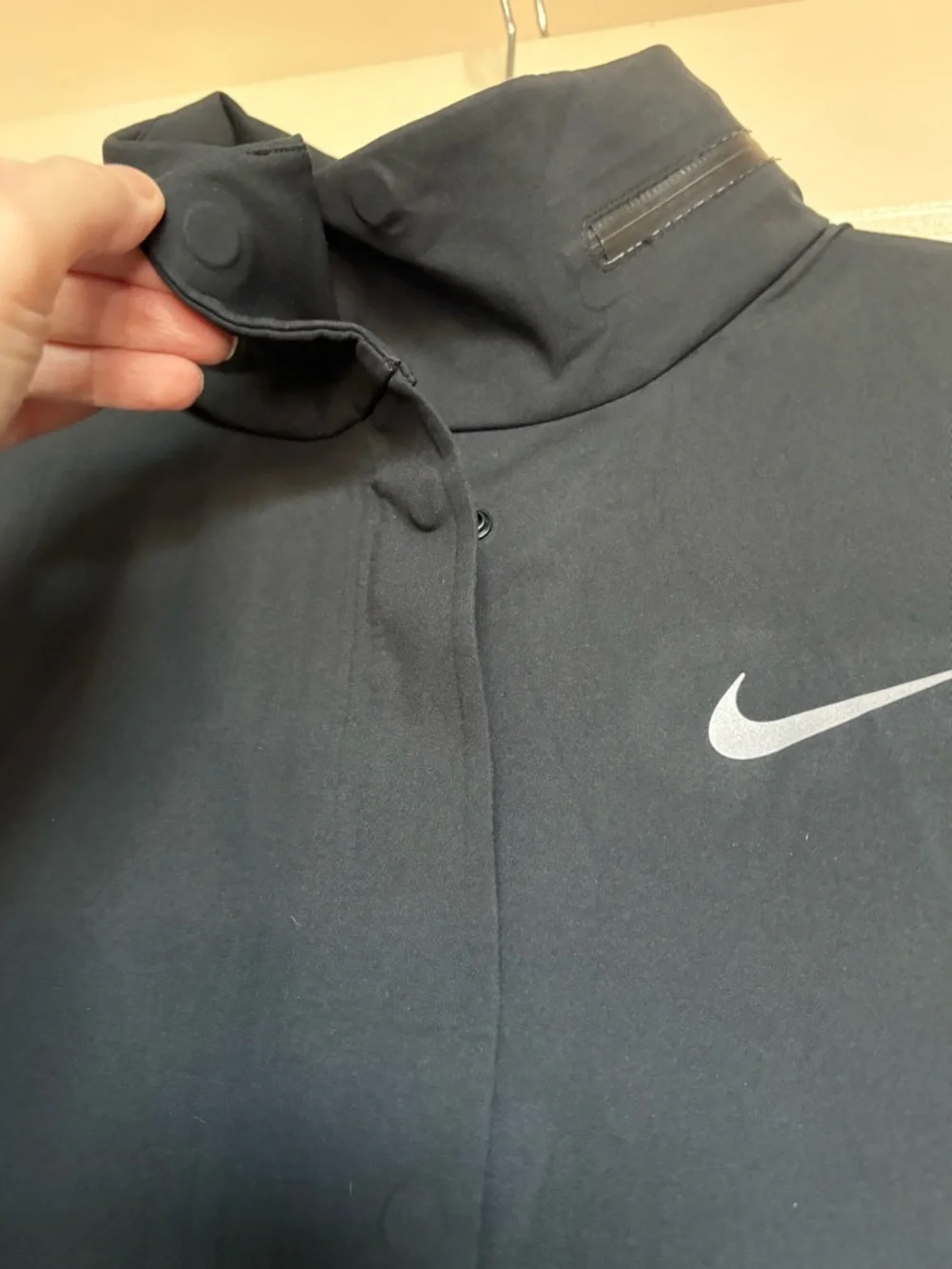 Nike Golf Women's Storm Fit Long Jacket with Stowable Hood Black Size Small